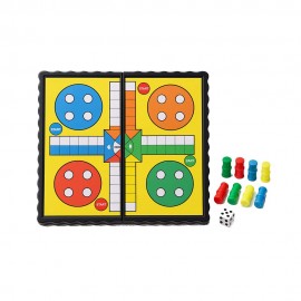 Преносима мини игра Лудо – Компактна настолна игра за деца и семейство 13 x 7 см