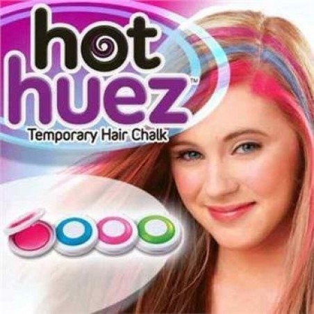 Четка за оцветяване на коса Hot Huez, временна, розово, синьо, фуксия, зелено