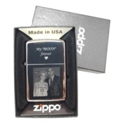 Személyre szabott Zippo öngyújtó a saját fényképeddel és szövegeddel