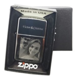 Személyre szabott Zippo öngyújtó a saját fényképeddel és szövegeddel 2
