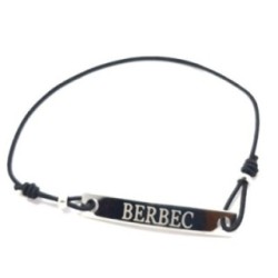 Bratara neagra cu snur ajustabi zodia berbec