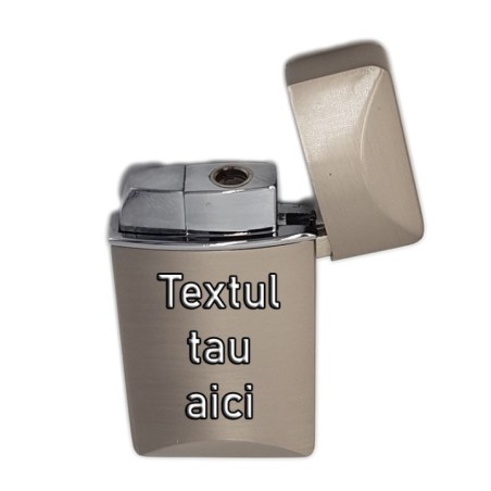 Egyedi Ezüst Öngyújtó, Szélálló, A Te Szövegeddel Gravírozva, Prémium
