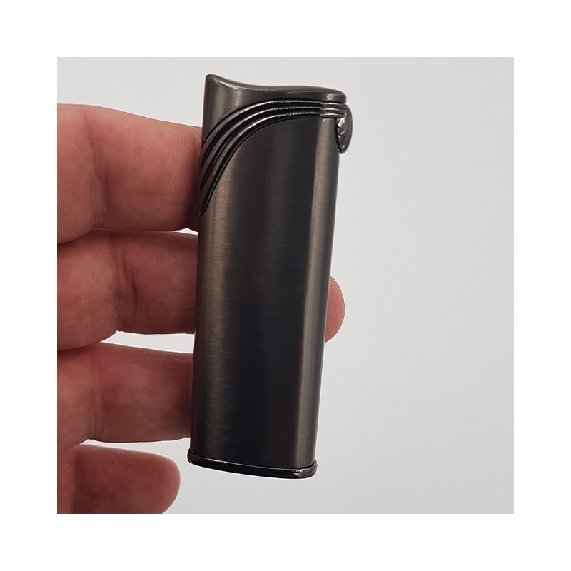            Bricheta Metalica Neagra, Antivant, Personalizata Text Sau Logo
         