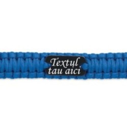 Személyre szabott túlélő karkötő a saját szövegeddel. army típusú. 5 az 1-ben. paracord. iránytű. síp. kés. tűzkő. kék