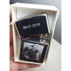 Egyedi Zippo stílusú öngyújtó a te képeddel és szövegeddel 2