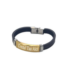Bratara model Egipt, M3, aurie, personalizata cu textul tau.