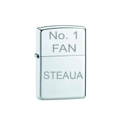 Egyedi ezüst öngyújtó No.1 FAN Steaua és Zippo folyadék