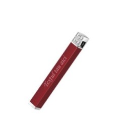 Bricheta Slim, din Metal, Cu Capac, Antivant, Reincarcabila, Gravata cu Textul Tau, 8 cm 2