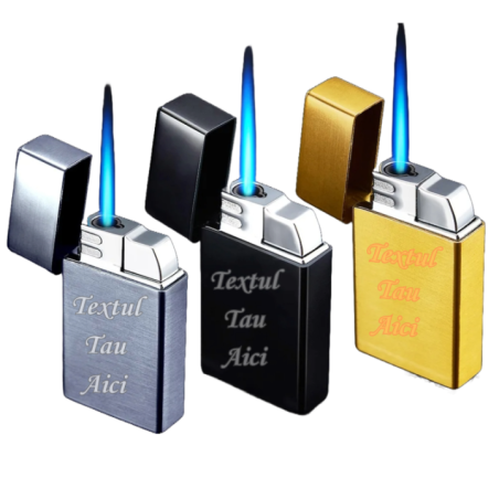 Zippo Formájú Öngyújtó, Saját Szöveggel Személyre Szabható, Szélálló, Újratölthető, Fém, 6 cm