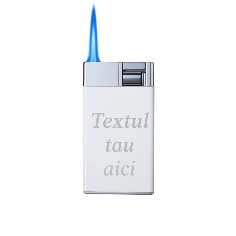            Bricheta Personalizata cu Textul Tau Fosforescenta cu Flacara Anti Vant, cu Butan, Reincarcabila cu Gaz
         