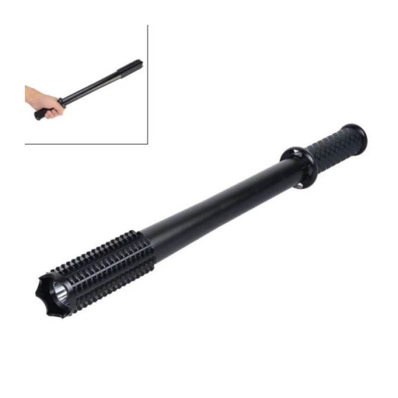 Lanterna cu led tip baston si electrosoc din aluminiu, Dalimag, 45 cm, 1118B