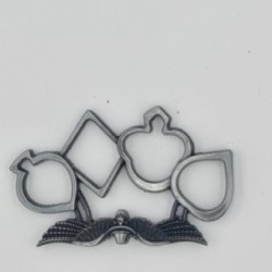 Pumnal tip box,inger al mortii,gri,1 cm 2