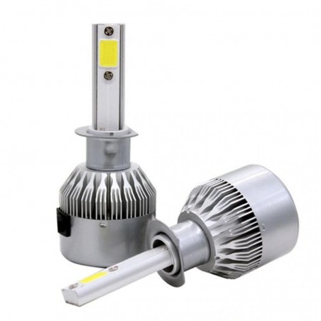 2 darabos halogén LED autóizzó készlet H7 36 W 3800 lumen 6000 K C6 12-24 V