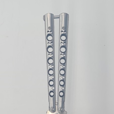 Cutit Fluture Butterfly, Balisong, Model Gauri Fantoma, Culoare Gri, 24 cm
