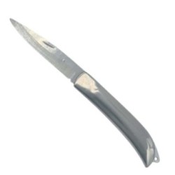 Egyszerű zsebkés, különleges modell, M2, szürke, 15 cm, rögzítőlyuk