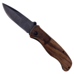 Briceag manual, Maner Lemn, Maro, Lama Otel, Sistem Prindere la Curea, 20.5 cm