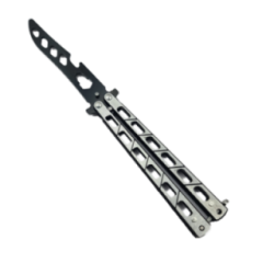 Cutit Fluture Pentru Antrenament, Desfacator Sticle, Chei Reglabile, Otel, Model Gauri, 23 cm, Argintiu