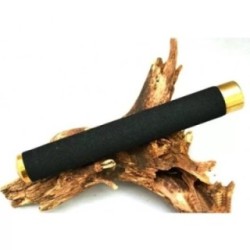 Baston telescopic din otel, auriu, 64 cm, 3 sectiuni, husa, cutie, maner burete 2