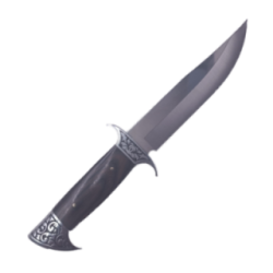 Cutit de Vanatoare cu Lama din Otel, Maner Lemn, Husa Textila, 31 cm