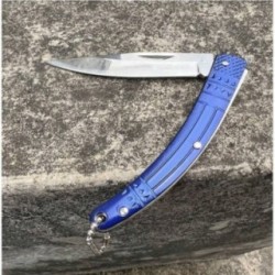 Briceag cu Deschidere Manuala, Lama Din Otel, Model De Buzunar, 16.5 Cm, Albastru