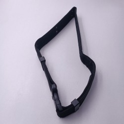 Curea Reglabila cu Catarama din Plastic, Material Textil, Negru, 100 cm