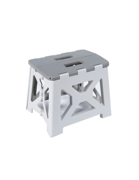 Scaun pliabil din plastic rezistent, 33 cm, compact si usor de transportat, ideal pentru casa, bucatarie sau camping
