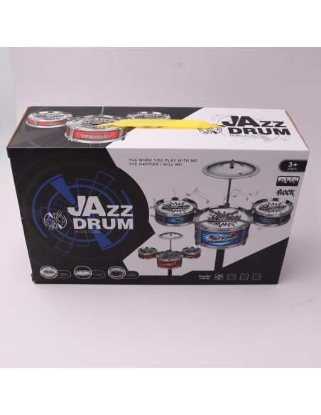 Set Toba pentru Copii, 3 Piese + 2 Bete, Rosu, 43 cm – Ideal pentru Micii Muzicieni