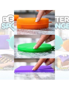 Bureti de vase si Bucatarie din Silicon Better Sponge, 3 buc, Multifunctional