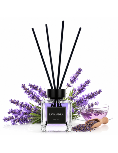Difuzor Aromaterapie cu Bețișoare Lavandă 100 ml – Parfum de Cameră pentru Casă, Dormitor, Baie și Birou