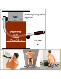 Bară pentru Tracțiuni Multifuncțională pentru Tocul Ușii, Echipament Fitness pentru Acasă