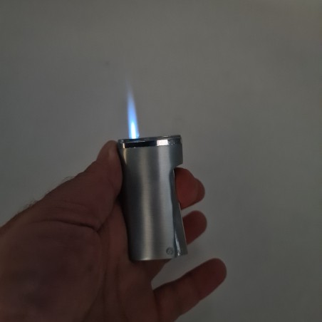 Bricheta Metalica Personalizata cu Textul Tau, Gaz, Antivant, Cutie, Gri