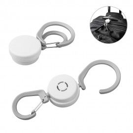 Carlig cu Breloc Prindere, Ideal pentru Agatarea Bagajelor de Mana pe Troler, 44 x 130 x 18 mm